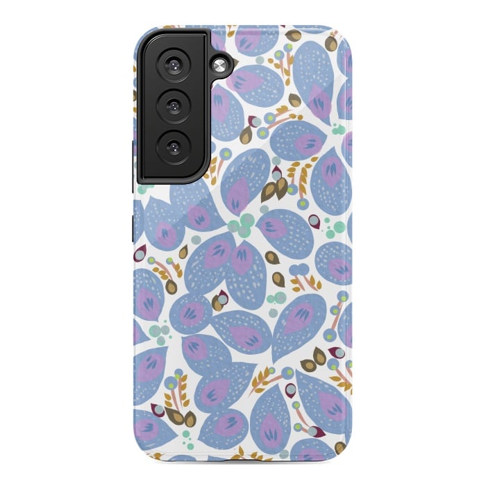 Galaxy S22 StrongFit Paisley Blue by Josie