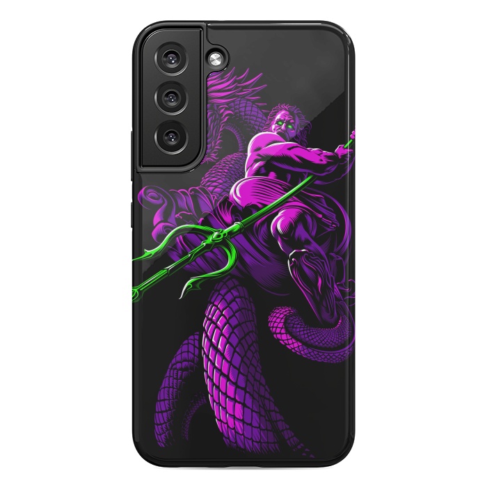 Galaxy S22 plus StrongFit Poseidon with Trident and Dragon by Alberto