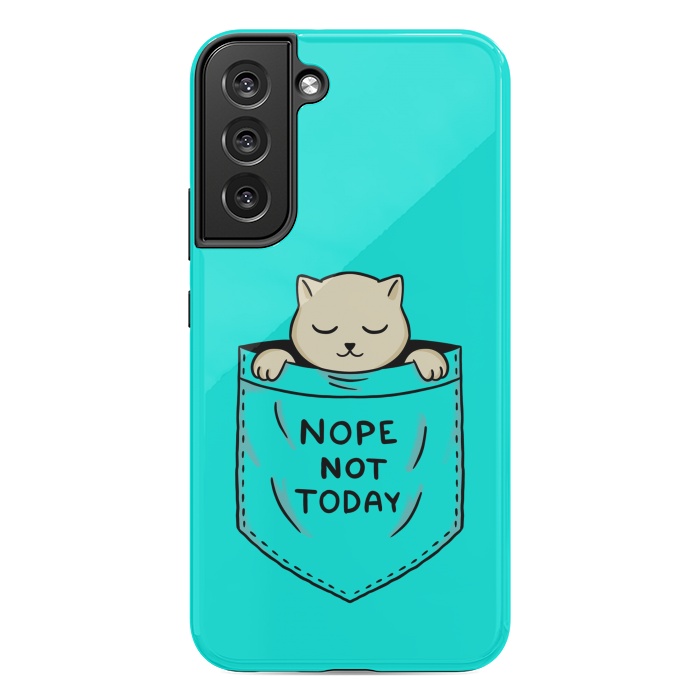Galaxy S22 plus StrongFit Cat Pocket by Coffee Man