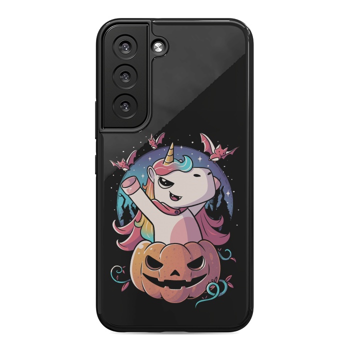 Galaxy S22 StrongFit Spooky Unicorn Funny Cute Magic Halloween by eduely