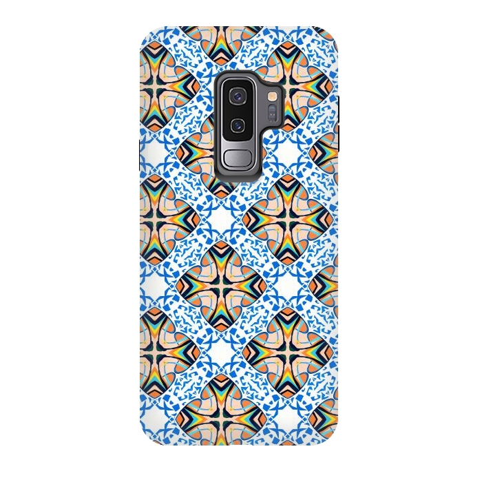 Galaxy S9 plus StrongFit Mediterranean Tile by Uma Prabhakar Gokhale