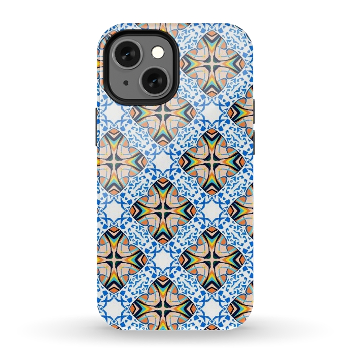 iPhone 12 mini StrongFit Mediterranean Tile by Uma Prabhakar Gokhale