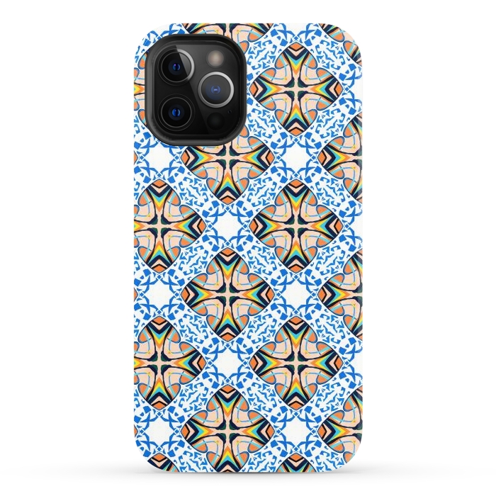 iPhone 12 Pro StrongFit Mediterranean Tile by Uma Prabhakar Gokhale