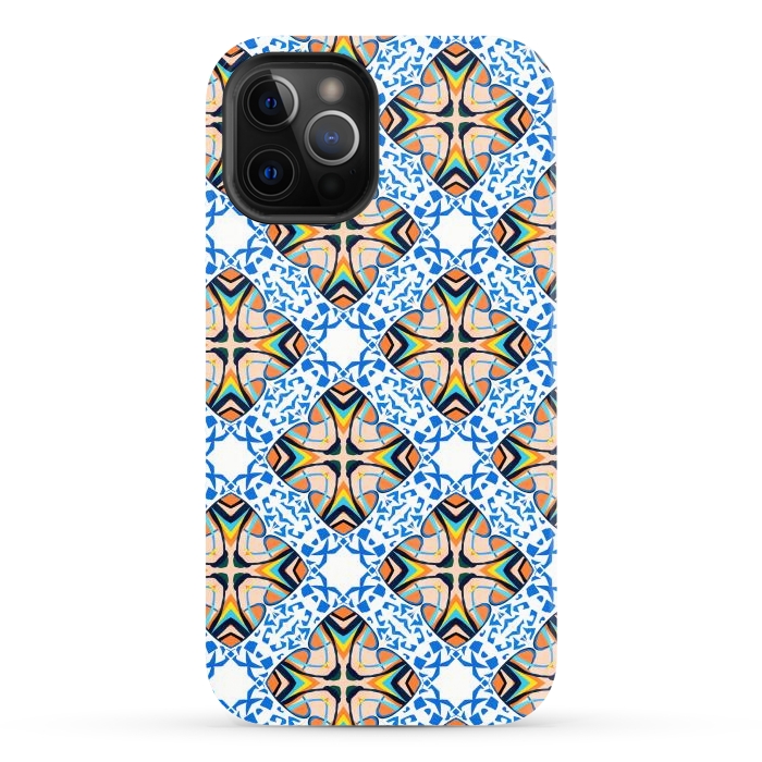 iPhone 12 Pro Max StrongFit Mediterranean Tile by Uma Prabhakar Gokhale