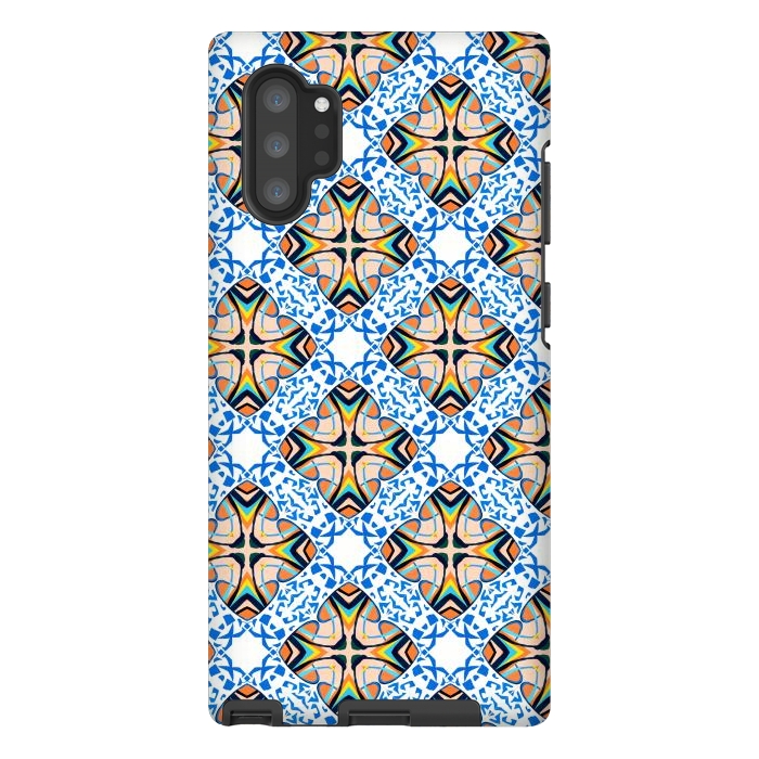 Galaxy Note 10 plus StrongFit Mediterranean Tile by Uma Prabhakar Gokhale