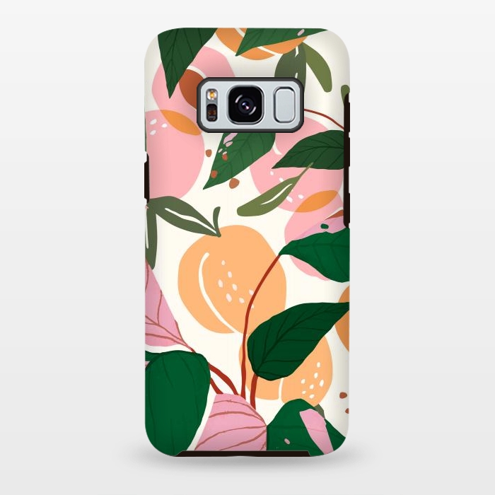 Galaxy S8 plus StrongFit The Peach Garden by Uma Prabhakar Gokhale