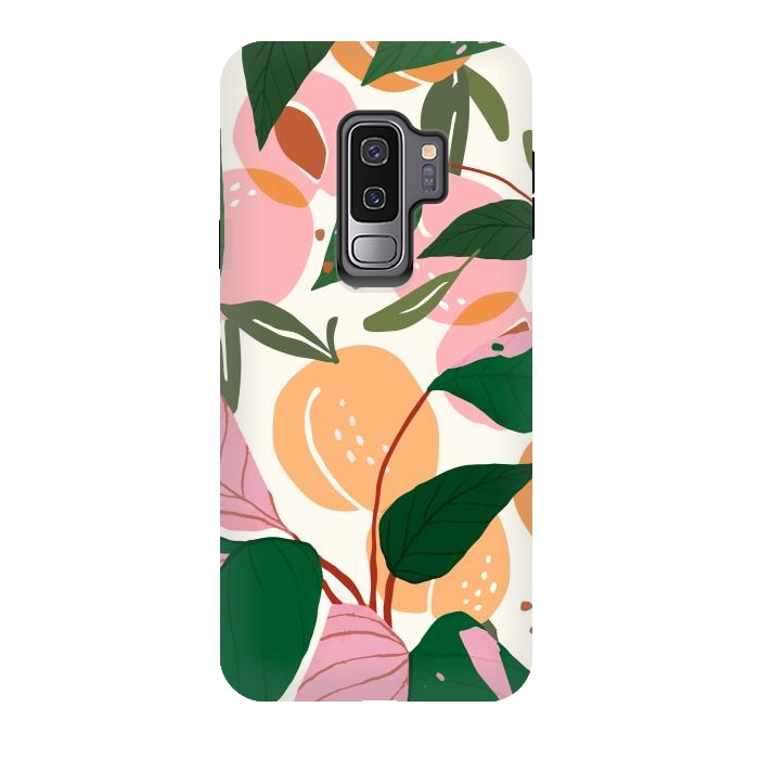 Galaxy S9 plus StrongFit The Peach Garden by Uma Prabhakar Gokhale