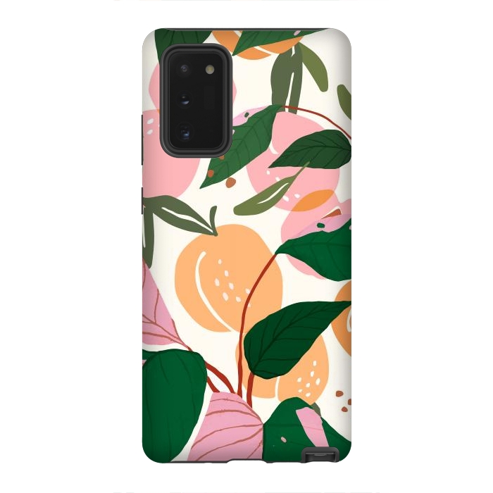 Galaxy Note 20 StrongFit The Peach Garden by Uma Prabhakar Gokhale