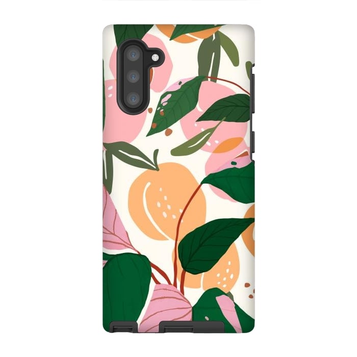 Galaxy Note 10 StrongFit The Peach Garden por Uma Prabhakar Gokhale