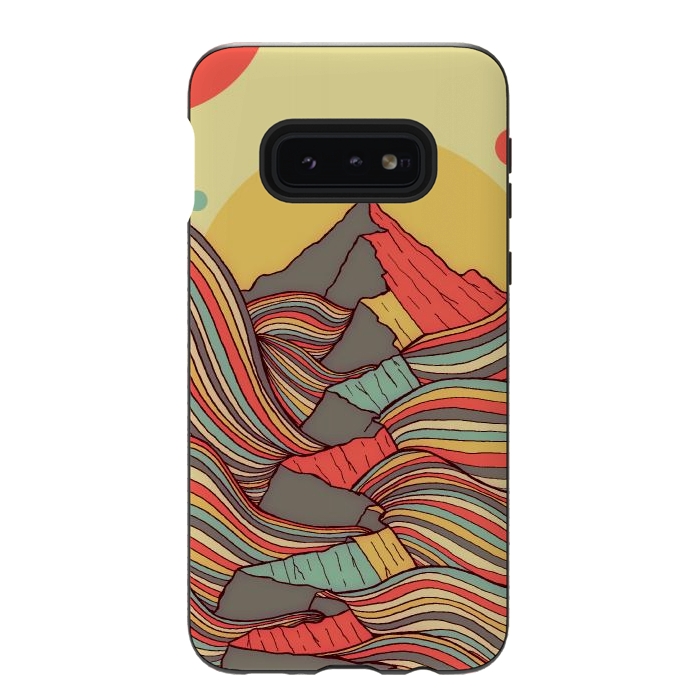 Galaxy S10e StrongFit The ribbon sea cliffs by Steve Wade (Swade)