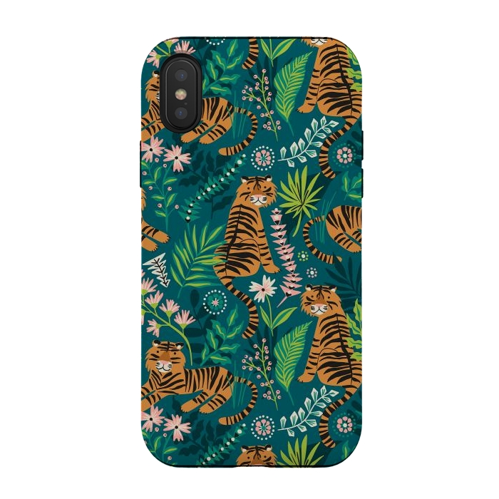 iPhone Xs / X StrongFit Tigers by Laura Grant