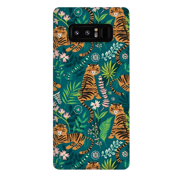 Galaxy Note 8 StrongFit Tigers by Laura Grant