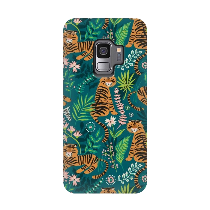 Galaxy S9 StrongFit Tigers by Laura Grant