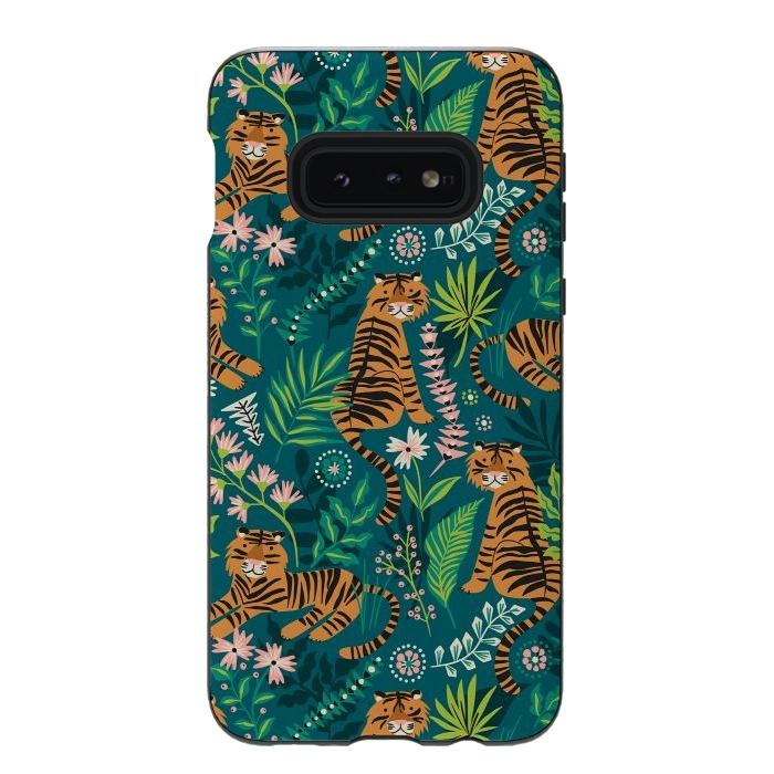 Galaxy S10e StrongFit Tigers by Laura Grant