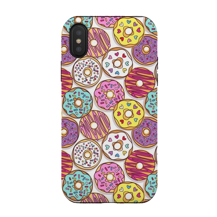 iPhone Xs / X StrongFit Donuts by Laura Grant