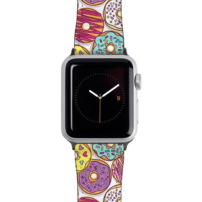 Watch 38mm / 40mm Strap PU leather Donuts by Laura Grant