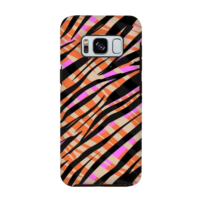 Galaxy S8 StrongFit Tiger skin by Laura Grant