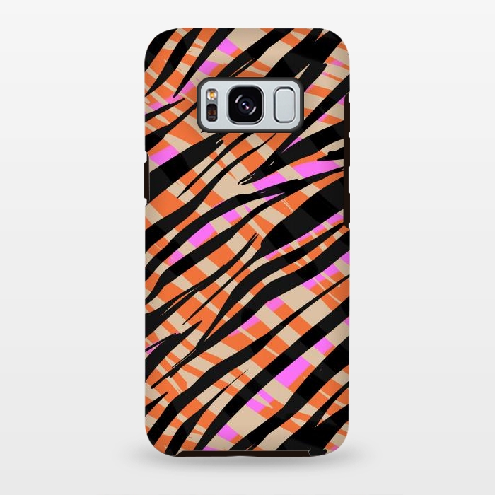 Galaxy S8 plus StrongFit Tiger skin by Laura Grant