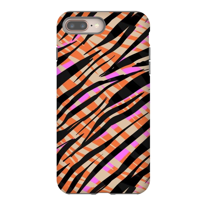 iPhone 8 plus StrongFit Tiger skin by Laura Grant