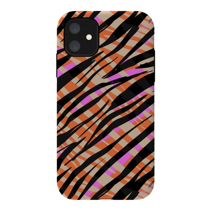 iPhone 11 StrongFit Tiger skin by Laura Grant