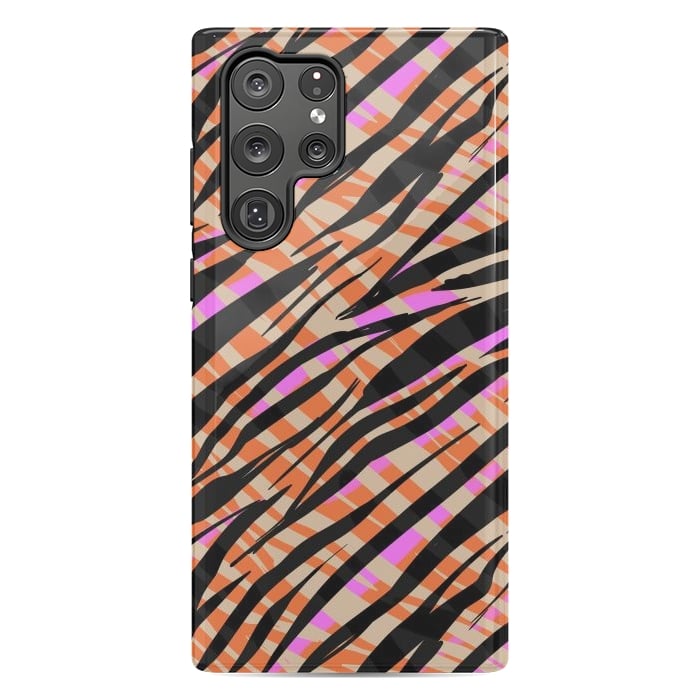 Galaxy S22 Ultra StrongFit Tiger skin by Laura Grant