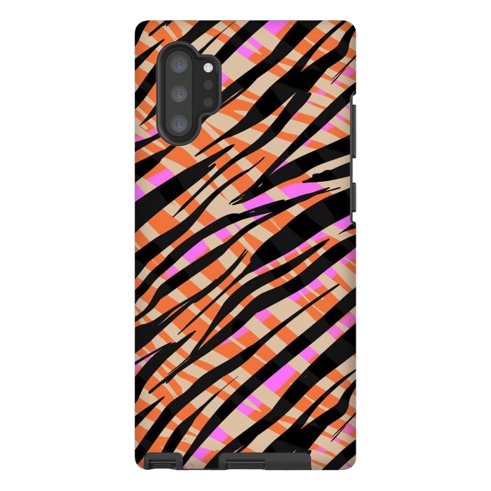 Galaxy Note 10 plus StrongFit Tiger skin by Laura Grant