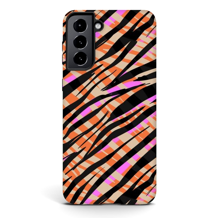 Galaxy S21 StrongFit Tiger skin by Laura Grant