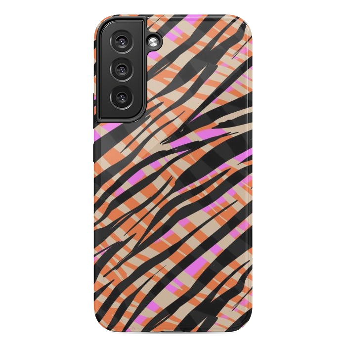 Galaxy S22 plus StrongFit Tiger skin by Laura Grant