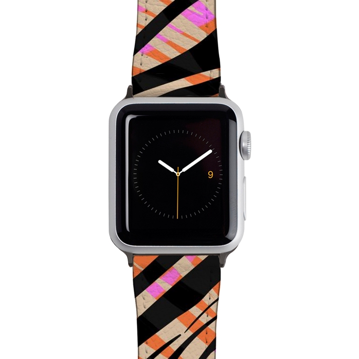 Watch 38mm / 40mm Strap PU leather Tiger skin by Laura Grant