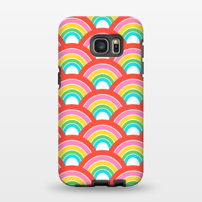 Galaxy S7 EDGE StrongFit Rainbows by Laura Grant