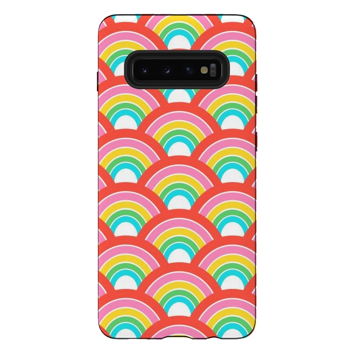 Galaxy S10 plus StrongFit Rainbows by Laura Grant
