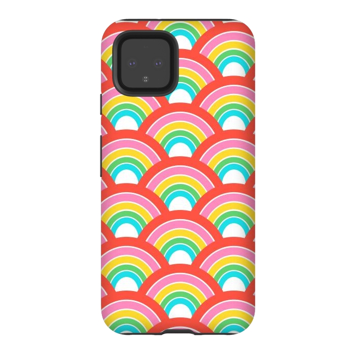 Pixel 4 StrongFit Rainbows by Laura Grant