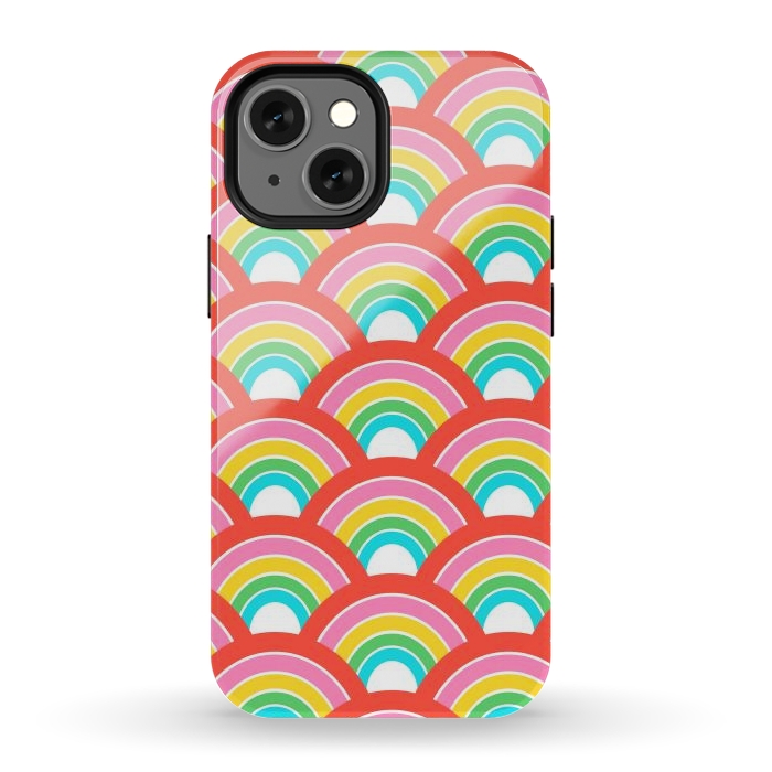 iPhone 12 mini StrongFit Rainbows by Laura Grant
