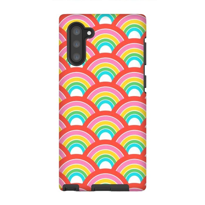 Galaxy Note 10 StrongFit Rainbows by Laura Grant
