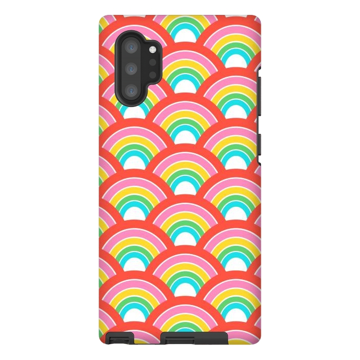 Galaxy Note 10 plus StrongFit Rainbows by Laura Grant