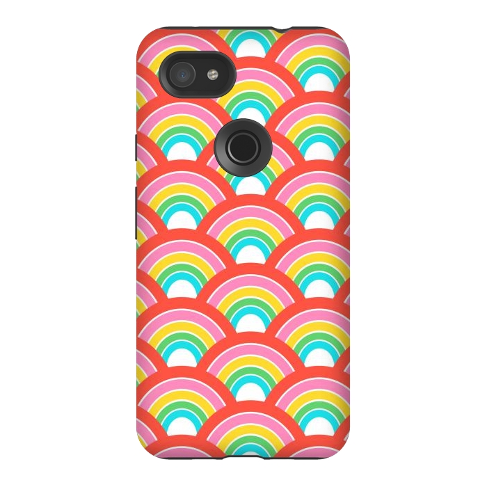 Pixel 3AXL StrongFit Rainbows by Laura Grant