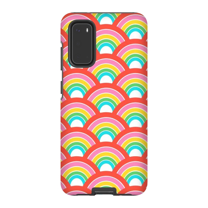 Galaxy S20 StrongFit Rainbows by Laura Grant