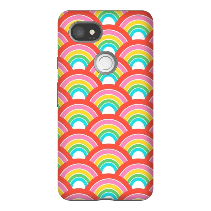 Pixel 2XL StrongFit Rainbows by Laura Grant
