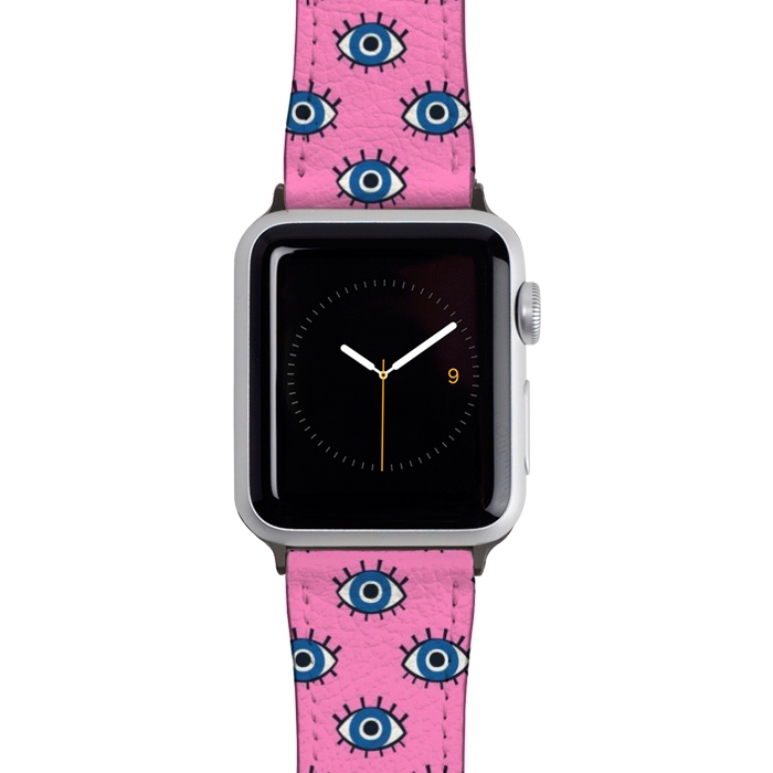 Watch 42mm / 44mm Strap PU leather Eyes by Laura Grant
