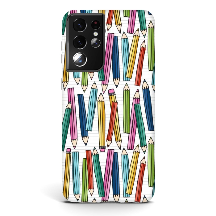 Galaxy S21 ultra StrongFit pencils by Laura Grant
