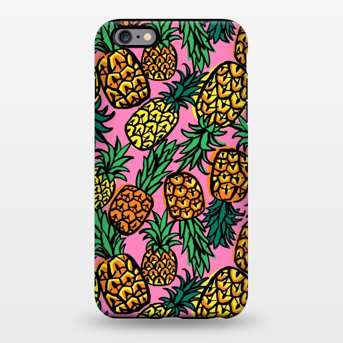 iPhone 6/6s plus StrongFit Tropical Pineapples by Laura Grant