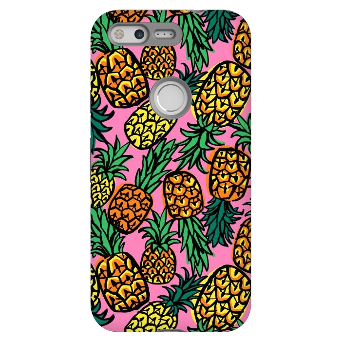 Pixel StrongFit Tropical Pineapples by Laura Grant