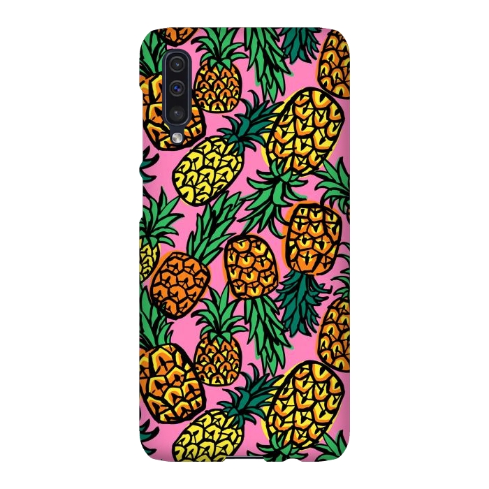 Galaxy A50 SlimFit Tropical Pineapples by Laura Grant