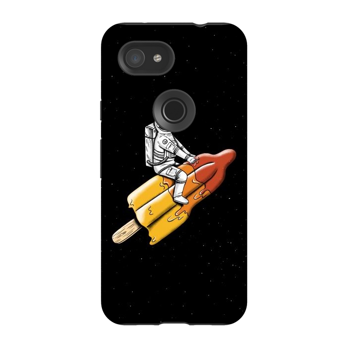 Pixel 3A StrongFit Astronaut Melted Rocket by Coffee Man