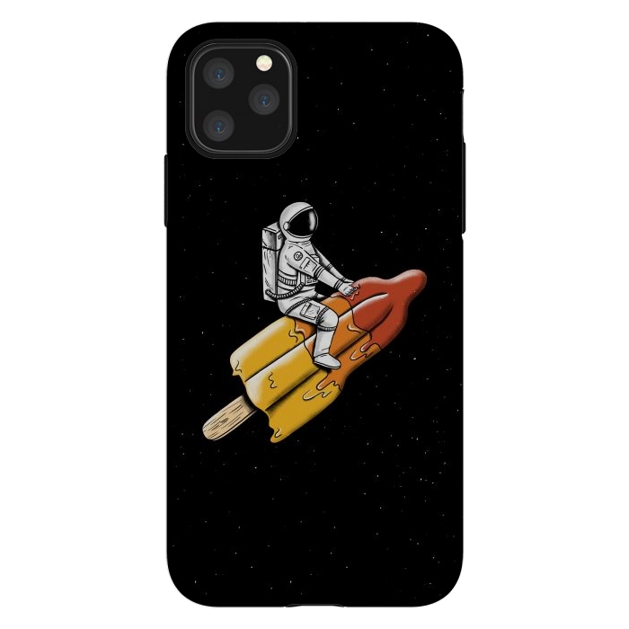 iPhone 11 Pro Max StrongFit Astronaut Melted Rocket by Coffee Man