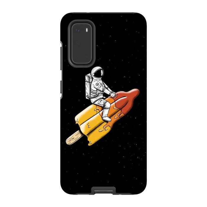 Galaxy S20 StrongFit Astronaut Melted Rocket by Coffee Man