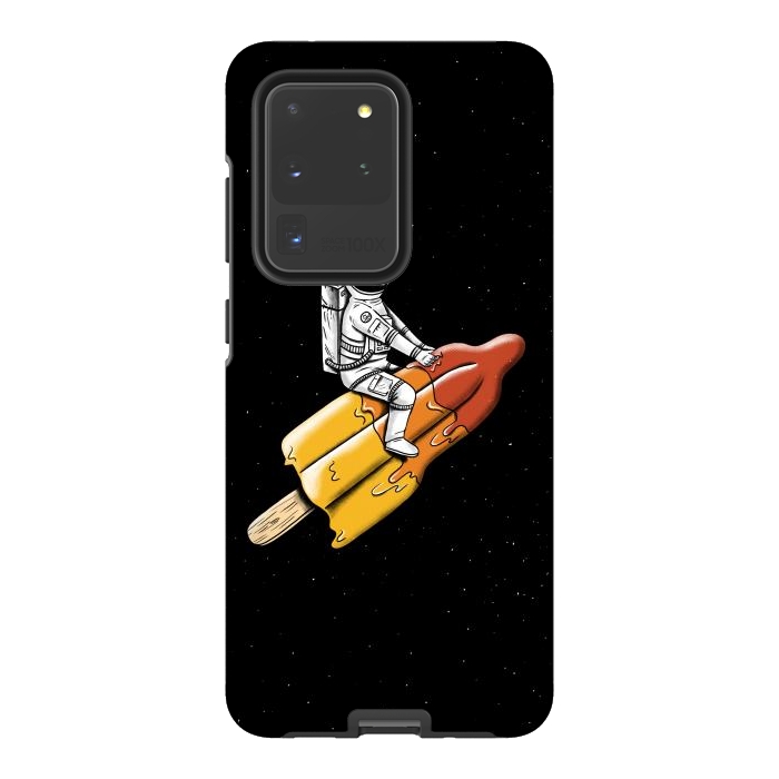 Galaxy S20 Ultra StrongFit Astronaut Melted Rocket by Coffee Man