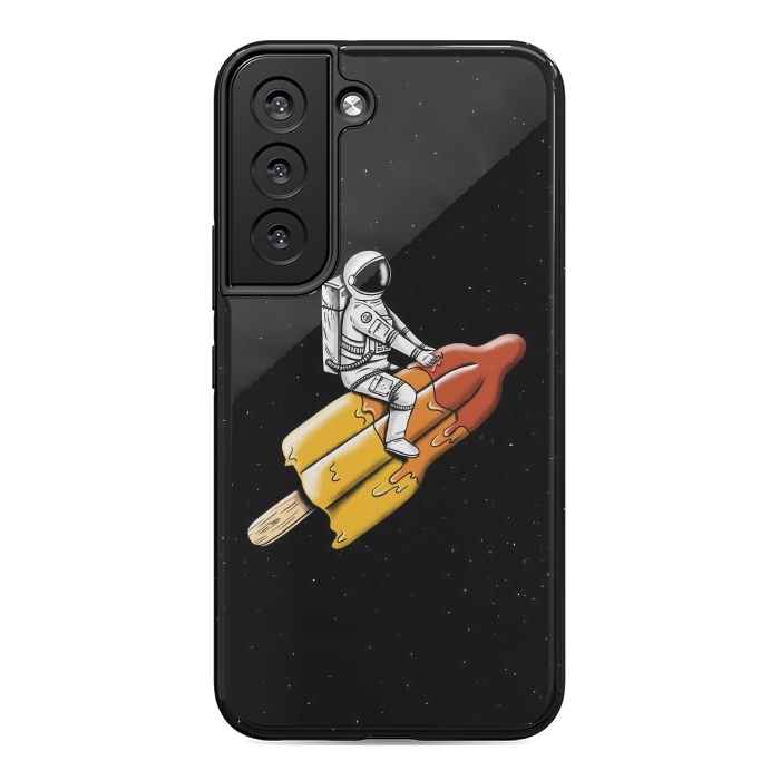 Galaxy S22 StrongFit Astronaut Melted Rocket by Coffee Man