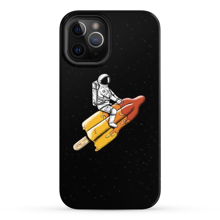 iPhone 12 Pro Max StrongFit Astronaut Melted Rocket by Coffee Man