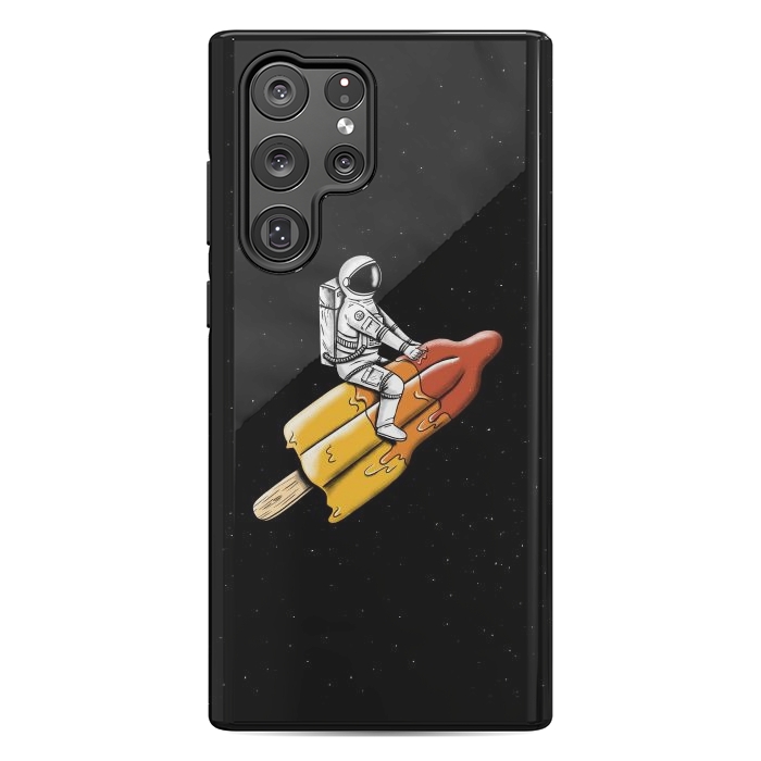 Galaxy S22 Ultra StrongFit Astronaut Melted Rocket by Coffee Man